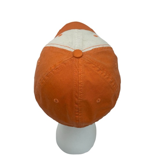 Orange Crush Soda Ball Cap Distressed Falcon Natural Fit Vtg Embroidered NICE - Picture 3 of 8